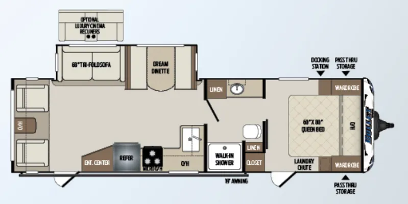 Keystone Bullet 291RLSWE floor plan