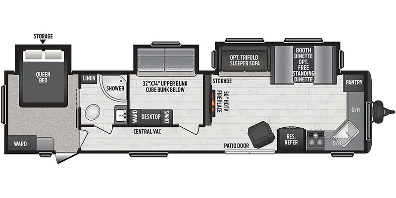2022 Keystone Hideout 38FKTS - Floor plan