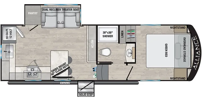 Alliance RV Avenue 24RK floor plan