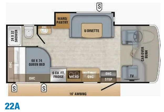 Jayco Redhawk SE 22A floor plan
