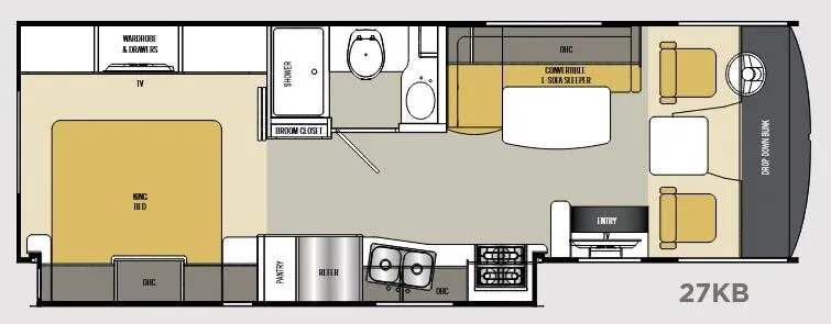 Coachmen Pursuit 27KB floor plan