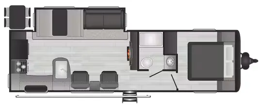 Keystone Hideout 28RKS floor plan