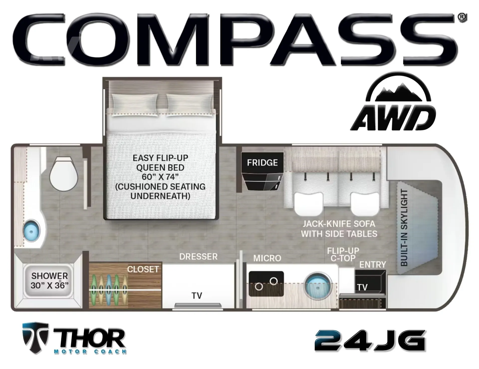 2027 Thor Motor Coach Compass AWD 24JG - Photo 3