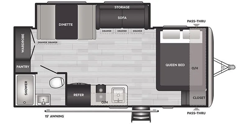 Keystone Springdale Classic Single 1860SS floor plan