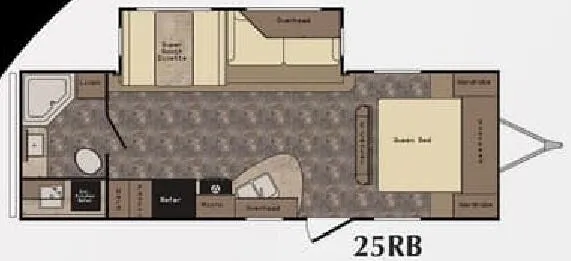 CrossRoads Zinger 25RB floor plan
