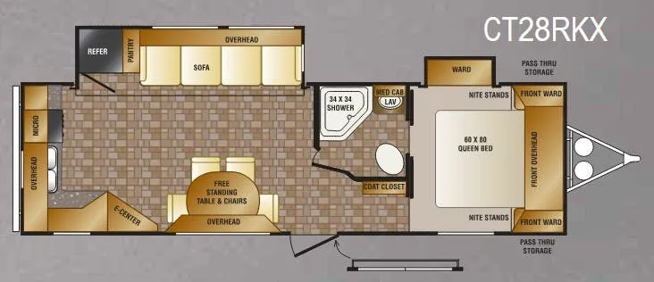 CrossRoads Cruiser CT28RKX floor plan