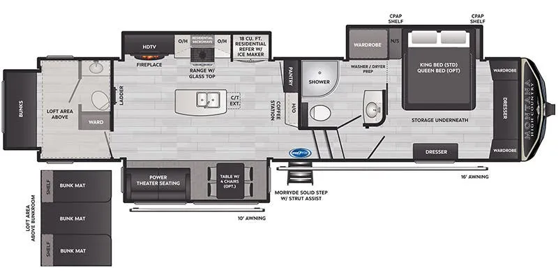2022 Keystone Montana High Country 335BH - Floor plan