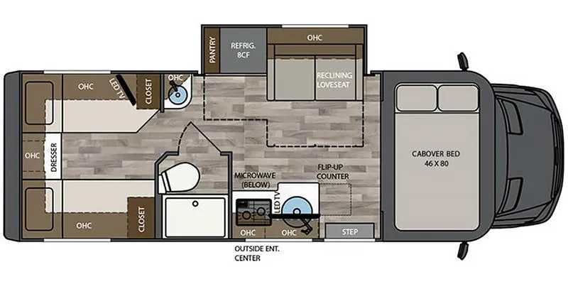 2025 Renegade RV Vienna 25TBC - Floor plan