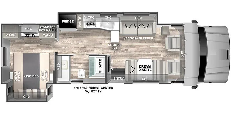 2023 Dynamax Corp Europa 32KD - Floor plan