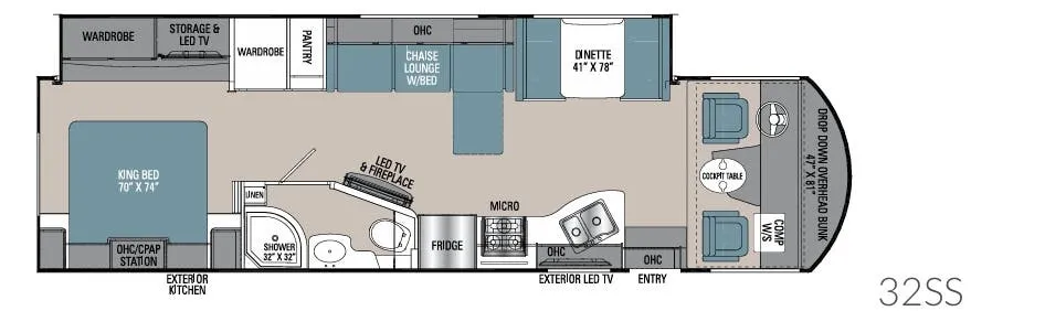 Coachmen Mirada 32SS floor plan