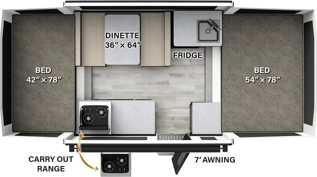 2023 Forest River Flagstaff 176LTD floor plan