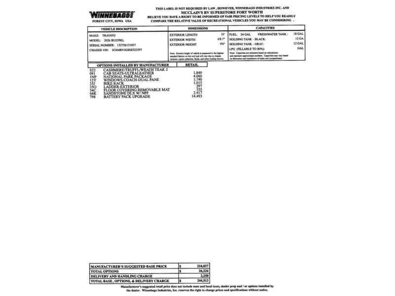 2026 Winnebago Travato 59KL - Photo 4