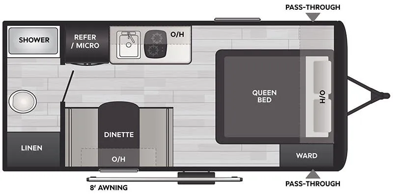 2025 Keystone Coleman 17R - Floor plan