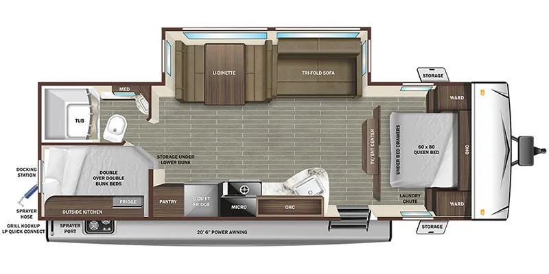 2024 Starcraft Super Lite 261BH - Floor plan