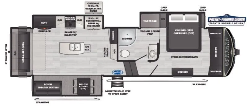 Keystone Montana High Country 295RL floor plan