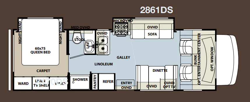 Forest River Forester 2861DS floor plan