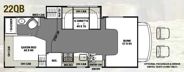 Coachmen Freelander 22QB floor plan