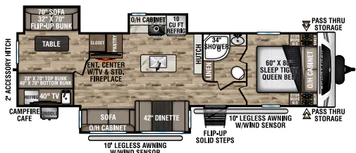 Venture RV SportTrek ST327VIK floor plan