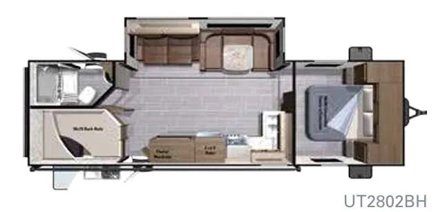 Highland Ridge Open Range Ultra Lite UT2802BH floor plan