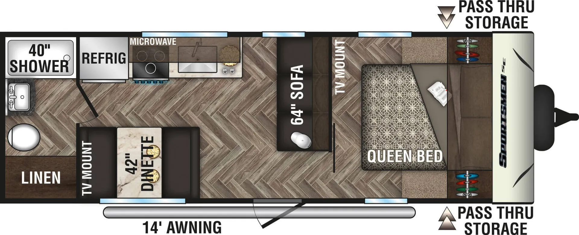K-Z Sportsmen SE 240FBSE floor plan