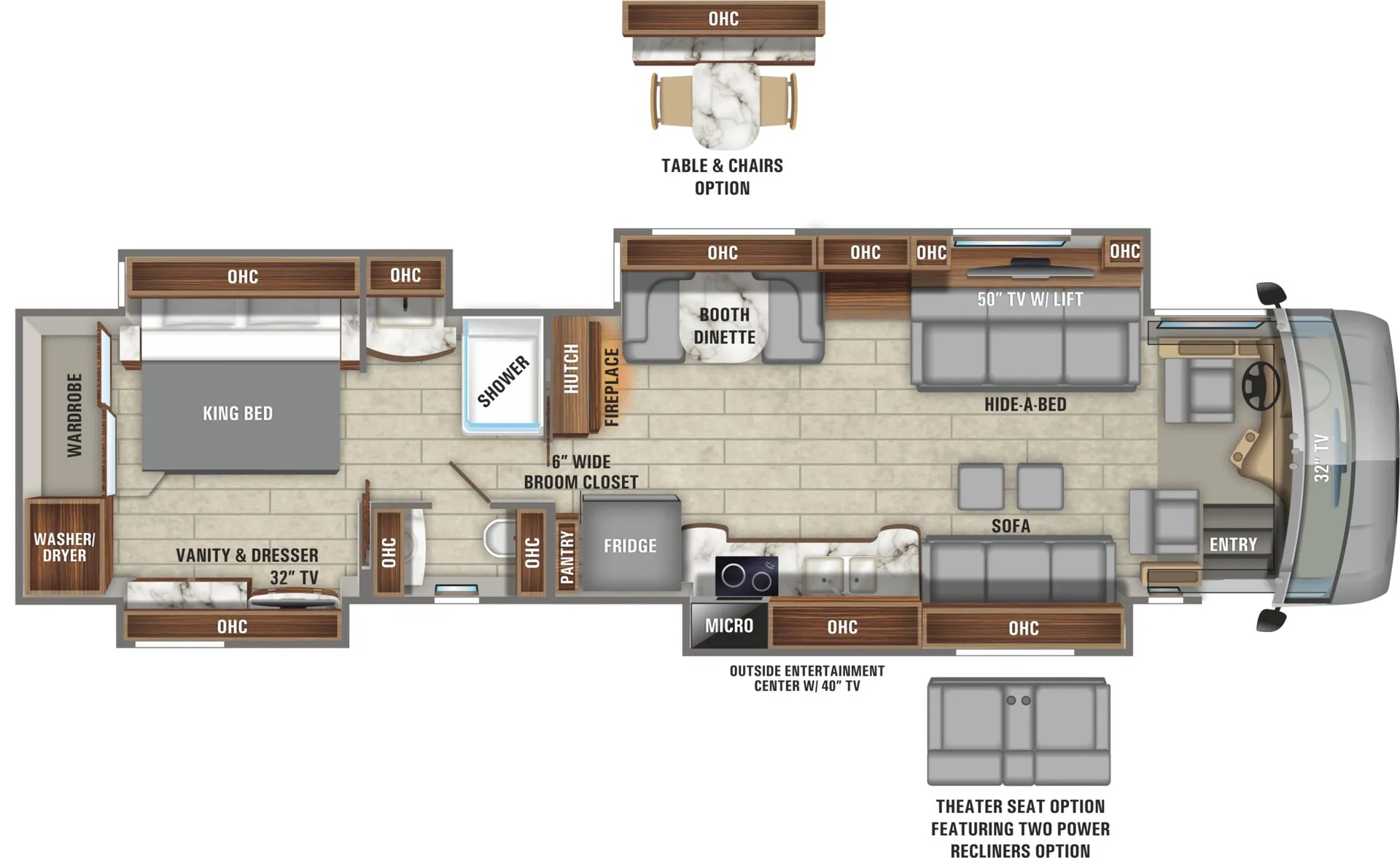 2018 Entegra Coach Cornerstone 45X - Floor plan