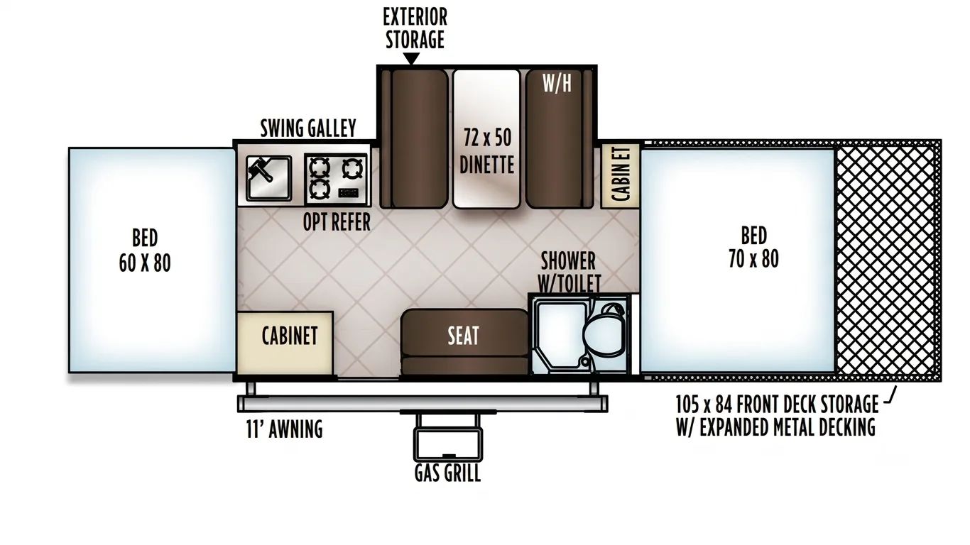 Forest River Flagstaff SE 28TSCSE floor plan