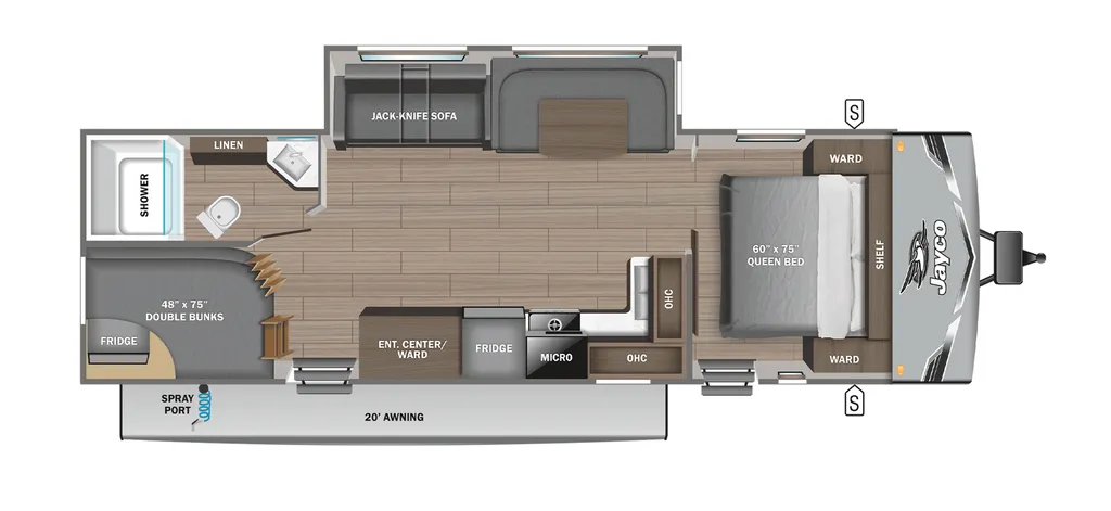 2026 Jayco Jay Flight SLX 286BHSW floor plan