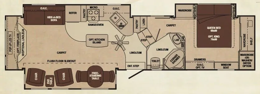 Carriage Cameo 37RE3 floor plan