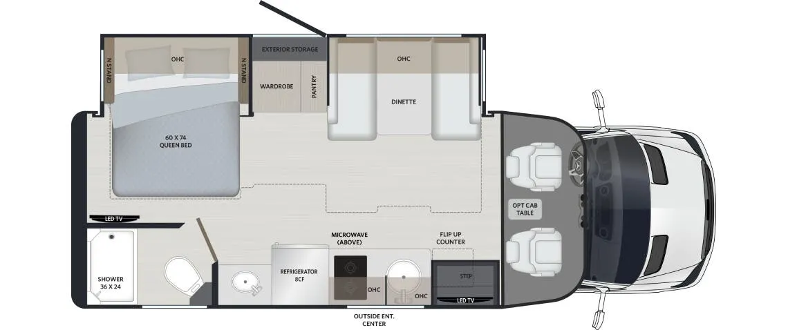 Renegade RV Vienna 25FWS floor plan