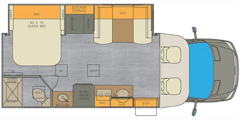 Renegade RV Vienna 25FWS floor plan