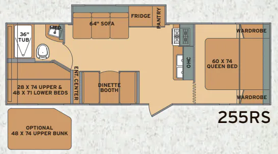 Shasta Flyte 255RS floor plan