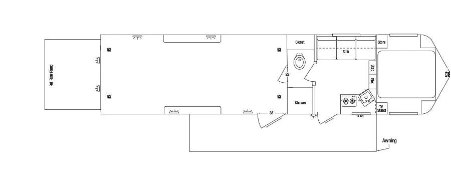 Sundowner Pro-Grade 1786 GM floor plan