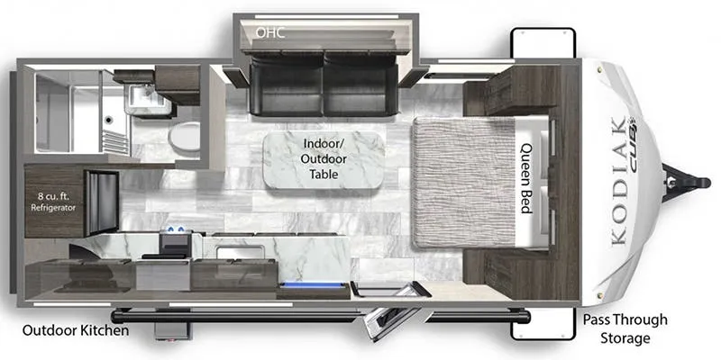 2022 Dutchmen Kodiak Cub 199RK - Floor plan