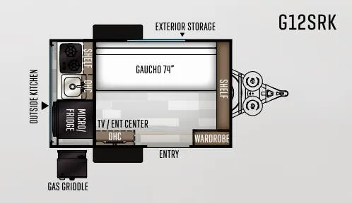 Forest River Rockwood Geo Pro G12SRK floor plan