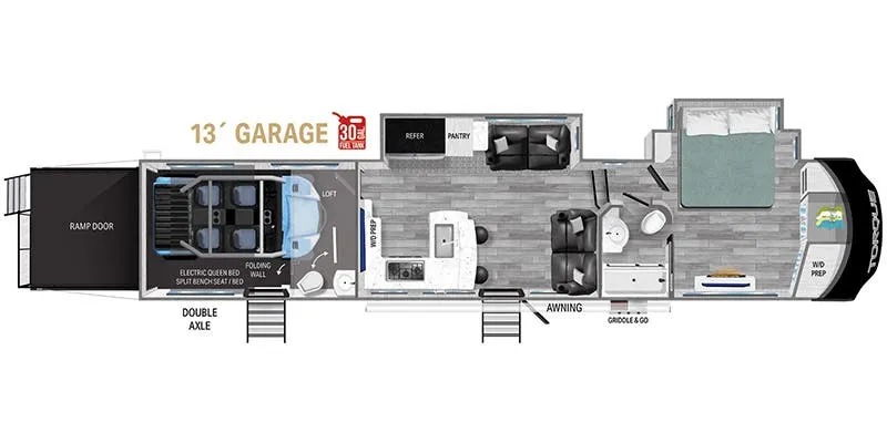 Heartland Torque TQ 373 floor plan