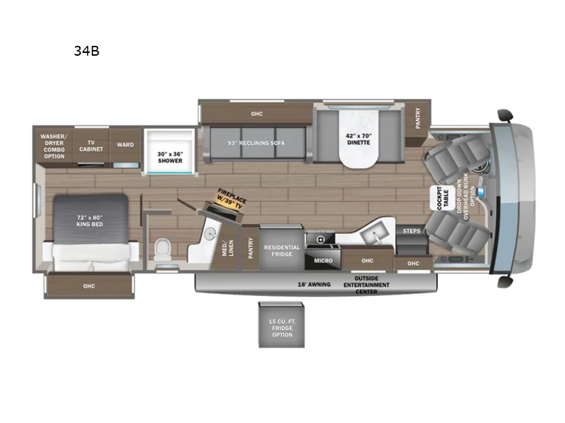 2026 Entegra Coach Vision XL 34B floor plan