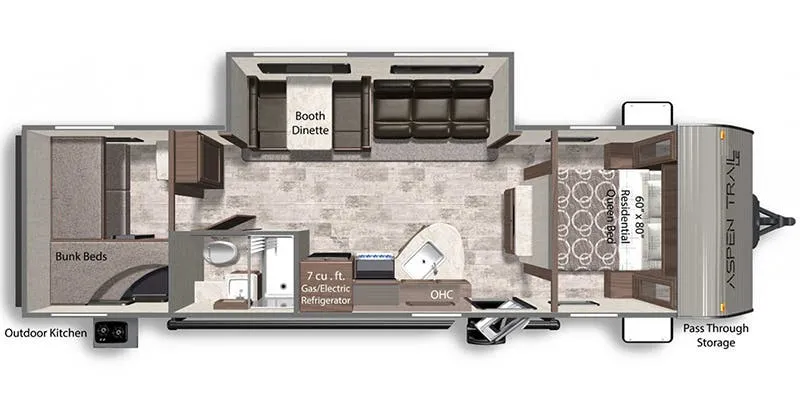 2023 Dutchmen Aspen Trail LE 29BH floor plan