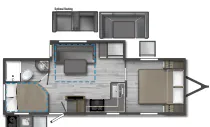 Winnebago Minnie 2301BHS floor plan