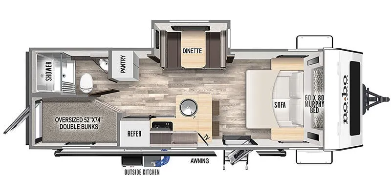 2023 Forest River No Boundaries NB20.3 floor plan