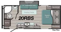 Gulf Stream Ameri-Lite Ultra-Lite 20RBS floor plan
