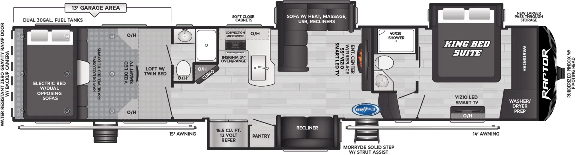 Keystone Raptor 431 floor plan