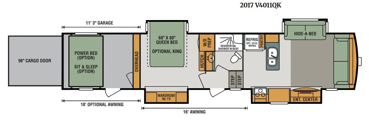 K-Z Venom V4011QK floor plan