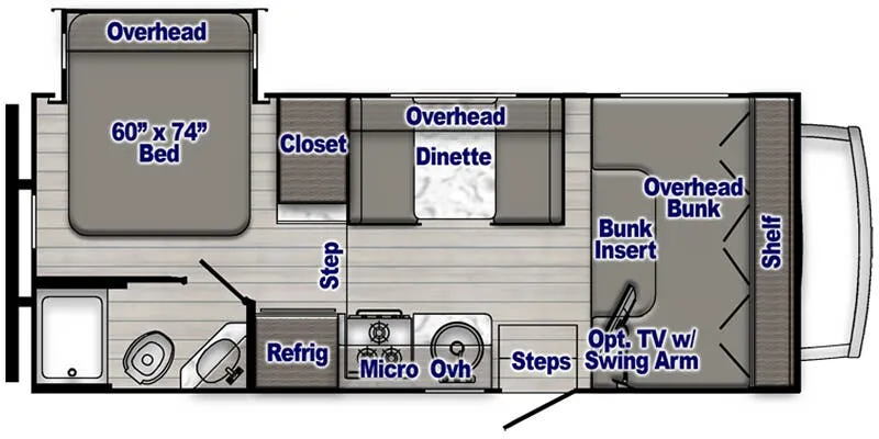 Gulf Stream Conquest Class C 6220 floor plan