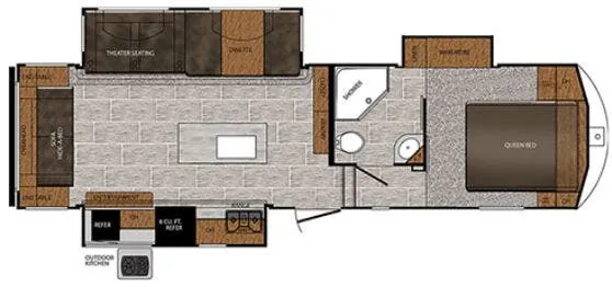 Prime Time Crusader 297RSK floor plan