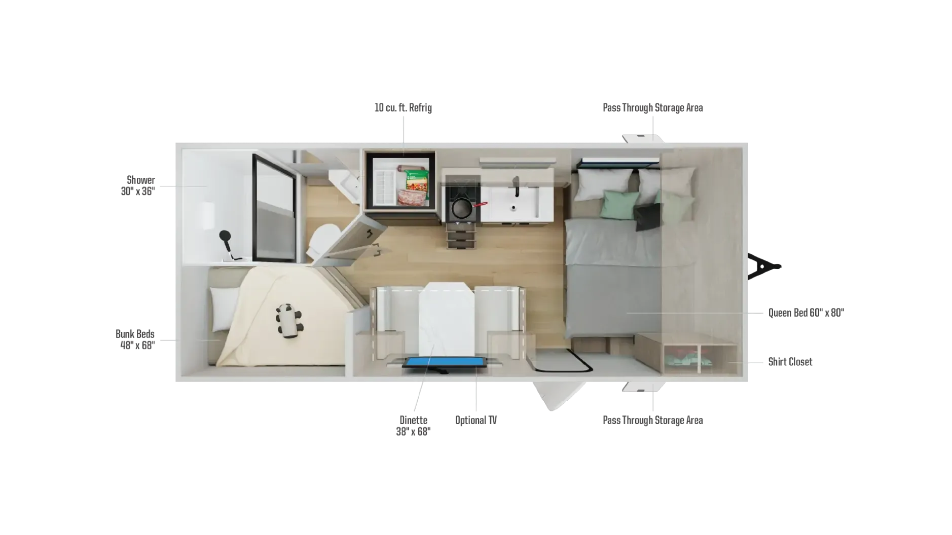 Winnebago Access 18DBH floor plan