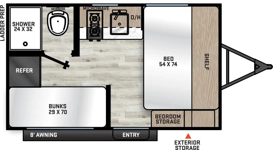 Coachmen Catalina Summit Series 7 7 134BHX floor plan