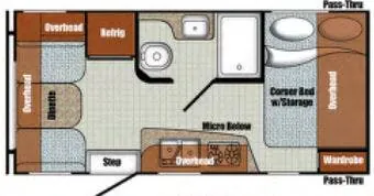 Gulf Stream Vintage Cruiser 17RWD floor plan