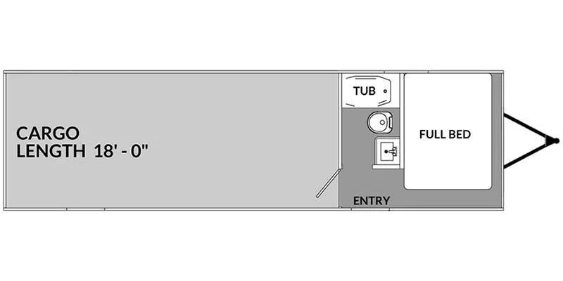 2020 Genesis Supreme Overnighter 8-18FB - Floor plan