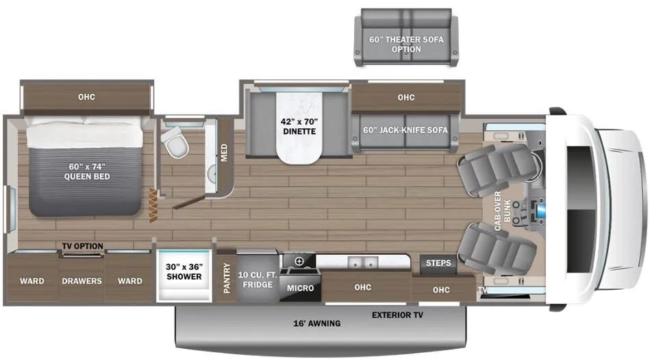 Entegra Coach Odyssey 29V floor plan