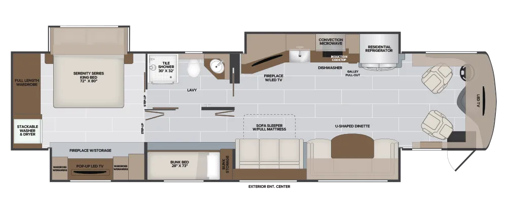 Holiday Rambler Armada 40P floor plan